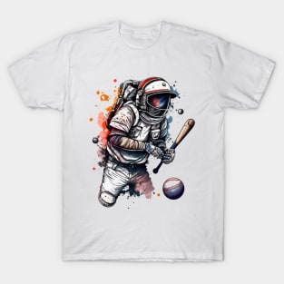 Baseball Astronaut #3 T-Shirt